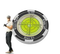 Golf Green Reader - Double Côté, Outil de Marqueur À Bille Compact | Niveau de Pente Ronde avec Un Guide De Gradient, Assistant Visuel à portée de main pour les Essais de Lecture Ve
