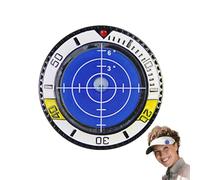 Golf Green Reader - Outil d'entraînement de golf - 3,6 cm - Marqueur de balle de golf double face - Virole montre avec niveau ABS - Accessoire alignement putting
