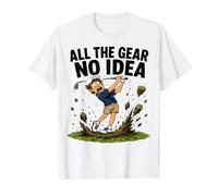 Golf Ideas - All The Gear No Idea T-Shirt Graphique avec Valeur