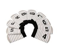 Golf Iron Head Covers, 10pcs Club Protector Set, Knitted Sock Style Golfer Cover, Interactive Number Tags, Stretchable Headcovers for Irons Clubs, Prevents Dings & Scratches 5.12x2.95x6.3 inches