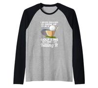 Golf King Here I Am Killing It Funny Citation Champion Golfeur Manche Raglan