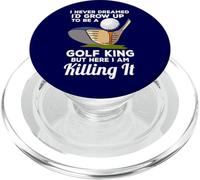 Golf King Here I Am Killing It Funny Citation Champion Golfeur PopSockets PopGrip pour MagSafe