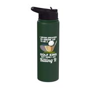 Golf King Here I Am Killing It Funny Citation Champion Golfeur Stainless Steel Insulated Water Bottle