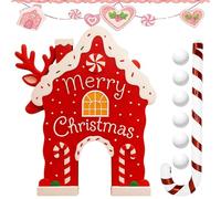 Golf Maison De Gingerbread | Ensemble De Jeu Avec Pan De Noël - Ensemble De Jouets De Golf Interactif | Pour Les Fêtes De Réunion En Plein Air Fermé Salon Camping En Famille