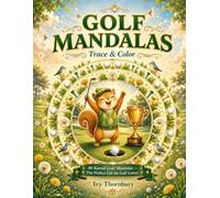Golf Mandalas - Trace & Color: 40 Kawaii Golf Mandalas - The Perfect Gift for Golf Lovers