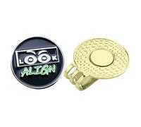 Golf Marker Hat Clip, Magnetic Golf Ball Marker Holders, 15g Cute Eyes Design Metal Tool, Easily Attaches Accessories Clamp for Family and Friends, 0.98x0.06 inches, 1.18x0.98 inches