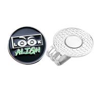 Golf Marker Hat Clip, Magnetic Golf Ball Marker Holders, 15g Cute Eyes Design Metal Tool, Easily Attaches Accessories Clamp for Family and Friends, 0.98x0.06 inches, 1.18x0.98 inches