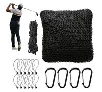 Golf Net - Nylon, 118x118 inches, Heavy-Duty Multi-Sports Net | Training Nets with 4 Carabiners, Hockey and Baseball Practice Nets for Indoor, Outdoor, Garden, Yard, Lawn, Soccer, Baseball