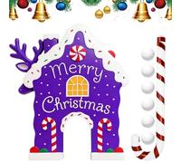 Golf Pan de Noël,Ensemble De Jeu Avec Pan De Noël,Ensemble De Jouets Mini Golf Maison - Pour Les Fêtes De Noël En Plein Air Et Fermé Pour Famille Et Rassemblements