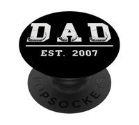 Golf Papa 2007 Anniversaire Père Fête Pères Vintage PopSockets PopGrip Adhésif