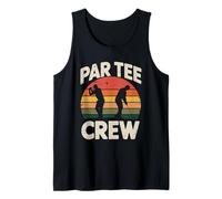 Golf par Tee Crew Retro Sunset pour Les Amateurs de Golf rétro Vintage Débardeur