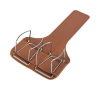 Golf Pouch - PU Stainless Steel 23x13.6cm Lightweight Durable | Portable Waist Organizer Tee Bag, Hands Free Golf Storage Clip | for Green Range Simulator Practice Hitting Putting Indoor Outdoor Use
