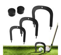 Golf Practice Gate Tool - Metal 2.36-3.15 inches, Large Medium Small Metal Putting Gate | Golf Putting Aids with Base for Accuracy Training and Home Green Practice
