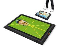 Golf Practice Mat - 17.05 inch Swing Trainer Aid | PP Beads - Replaceable Hitting Mat 830 G for Indoor Outdoor Golf Swing Training and Consistent Skill Development