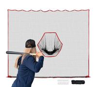 Golf Practice Net, 10x10ft Backyard Golf Hitting Net, Heavy Duty Netting, Driving, Chipping, Swing Training Aid, Practice Ball Barrier, Golfs Training Equipment for Garden Or Yard