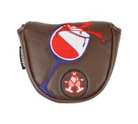 Golf Push Rod Case - 6.69 inches Push Rod Cover | Magnetic Closure Case - Waterproof PU Leather Golf Puśh Pole Protector with Cleaning Magnet Lightweight 100g Design for Secure Storage and Transport