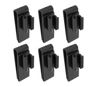 Golf Putter Klammern - 6 Stück Club Organizer Clips, Strapazierfähige schwarze Halterungen, Schlägerfixierung praktische Schlägerfixierung für Übersicht im Golfbag, Langlebiges leichtes Set |