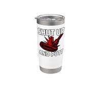Golf Putter Shut Up And Putt Funny Golfing Slogan Gobelet isotherme en acier inoxydable double paroi