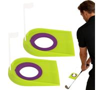 Golf Putting Cup - Indoor Outdoor Practice for Men Women Youth | ABS Flexible with Flag, Lightweight Portable Putting Hole for Garden Yard Playroom Lawn Training Fun Exercise Improvement