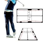 Golf Putting Mirror Trainer - 2mm Acrylic Lens PVC Base, Stroke Line Corrector, Eye Position Guide, Visual Swing Mirror | Golf Alignment Trainer for Indoor Outdoor Practice
