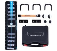 Golf Putting Trainer Aid - 31.1 inch Practice Alignment Mat | Durable Training Set - Template with 3 Target Gates for Outdoor Putting Drills Precision Control and Consistent Skill Improvement