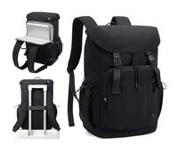 GOLF QUALITY Sac à Dos Femme, Sac à Dos pour Ordinateur Portable 15.6 Pouce Backpack pour Voyage Travail Loisir College École,Noir