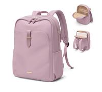 GOLF QUALITY Sac à dos pour ordinateur portable pour femme, sac à dos de travail décontracté, sac à dos de voyage, Violet rosé, 17.3 Pouce
