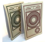 Golf Scorecard and Statistics Notebook Weatherproof (2 Pack) Golf Stats, Fits Golf Covers