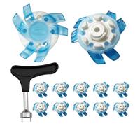 Golf Shoe Spikes Replacement Cleats - 2cm Soft Spike Golff Shoe Studs | Durable Anti-Slip Golfs Spikes for Shoes - Universal Fit Wrench Included | Golf Accessories for Men & Women