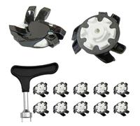 Golf Shoe Spikes Set | Rubber & PP, 2cm Spikes, Inner Diameter Puller 9x7.8cm | 12 Replacement Golf Shoe Śpikes with Nail Remover Puller, Durable Traction Cleats | Ģolf Shoes, Easy Installation