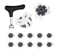 Golf Shoe Spikes Set | Rubber & PP, 2cm Spikes, Inner Diameter Puller 9x7.8cm | 12 Replacement Golf Shoe Śpikes with Nail Remover Puller, Durable Traction Cleats | Ģolf Shoes, Easy Installation