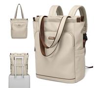 GOLF SUPAGS Sac à dos Convertible pour Ordinateur Portable pour Femmes Sac de Voyage Décontracté Notebook pour Travail Collège Voyage Loisirs (Abricot, 15.6 Pouces)