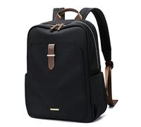 GOLF SUPAGS Sac à Dos Femme,Sac à dos Collège, Sac à Dos Loisir, Sac de Voyage Sac d'école léger Résistant à l'eau,Sac Ados Feminin PC pour Ordinateur portable de 16 pouces, Noir