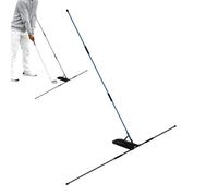 Golf Swing Plane Trainer - Alignment Stick Holder Set, Alignment Stick Golf Training Aid For Aiming, Gollf Alignments Sticks, Golfs Practice Sticks For Practice Indoor Chipping Hitting Backyard Home