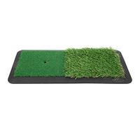 Golf Swing Practice Mat Durable 2 en 1 Double Conception de Gazon pour Un en Caoutchouc d'entraînement extérieur intérieur réaliste PP Grass 47x20 cm