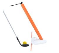 Golf Swing Trainer Aid - Portable Golf Swing Practice Trainer With Plane Indicator Stick, Entraînement Aid For Adults, Men & Women Golfers, Ideal For Indoor, Outdoor, Home, Backyard, Office & Gym