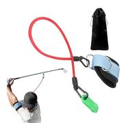 Golf Swing Trainer Aid - Postures Corrector for Practice | Elastic Training Rope with Adjustable Handles, Muscle Memory Enhancer, Warm-Up Exercise Tool, Ideal for Beginners and Pro Golfers, 74cm Black