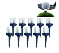 Golf Tee avec brosse - Outils d'entraînement multifonctionnels à faible | Lot de 10 brosses d'entraînement de golf pour homme et femme - Pour golfeurs en plein air, jardin, terrain de frappe vert et