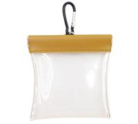 Golf Tee Bag, 5.1x4.7 Transparent Golf Valuables Pouch with Detachable Clip, Waterproof Professional Bag Accessories for Men WomenGolf Tee
