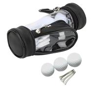 Golf Tee Storage Bag - Travel Ball Pouch, Durable Sports Case, Clip Hook Organizer | Convenient On The Go Carry Solution, Lightweight Gear Keeper Divot Marker Holder For Driving Range Field Practice