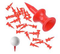 Golf Tees en Plastique Rouge 31mm Taille Unique Château de Golf Professionnel Durable Tees de Golf Tees Titulaire Golf pour Le Accessoires de Golf pour Le Sport Femmes Hommes Enfants 100 Pièces