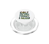Golf The Only Therapy I Need Golfeur Player PopSockets PopGrip pour MagSafe