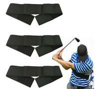 Golf Training Aid Sure Connector Hanger Swing Correction Arm Band Tension Belt Posture Corrector Trainer Kit Device Bands Lagshot Cord Triangle Versatile Hand Positioning Improving Golfers(3pcs)