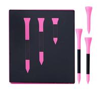 Golf Training Tee, Small Base Holder Set, Quality 5cm Practice Tee with Stable Rubber Support System, High Visibility Golf Ball Position Tool, Aid Design Piece, Indoor Outdoor Swing Practice Equipment