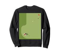 Golf Vert d'en Haut, Balle de Golf Putt, Cadeau de Golfeur Sweatshirt