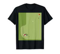 Golf Vert d'en Haut, Balle de Golf Putt, Cadeau de Golfeur T-Shirt