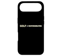 Golf Weekend Early Tee Time Golf Cart Dad's Retired Joke Coque pour iPhone Air