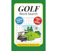Golf Word Search Puzzle Book: 50+ Word Searches with Easy to Read Print about Golf, Course Lingo, History and More I 6x9 inches, 110 pages I Excellent ... golfers, casual players, and seasoned pros