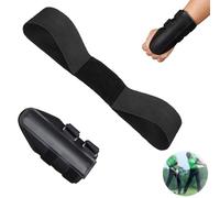 Golf Wrist Correction Trainer & Arm Band Set, Golf Wrist Training Aid, Golf Correct Gesture Training Swing Connection Band, Improve Consistency Golf Connection Band for Golf Beginners (Black)