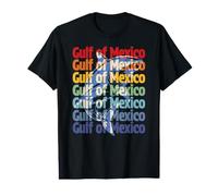 Golfe du Mexique Shirt Requin Rétro Océan T-Shirt Graphique avec Valeur